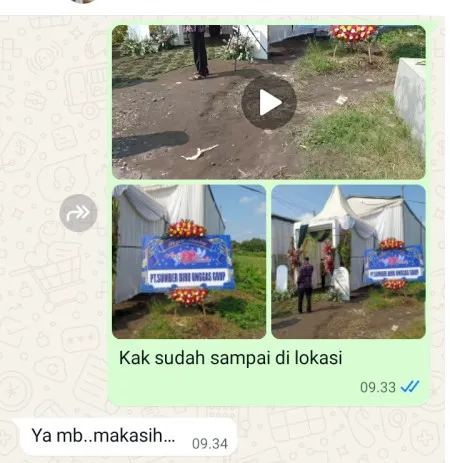 Pengiriman Karangan Bunga Karet Semanggi