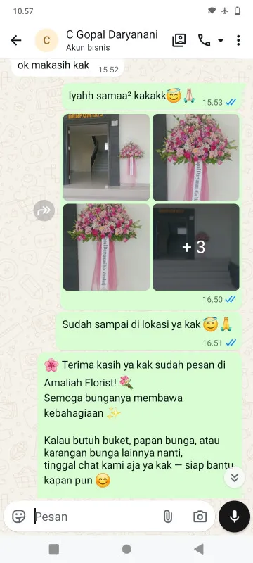 Pengiriman Karangan Bunga Karet Semanggi