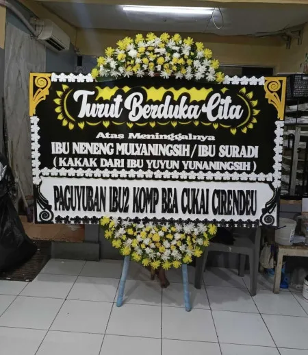 Papan Bunga Duka Karet Semanggi